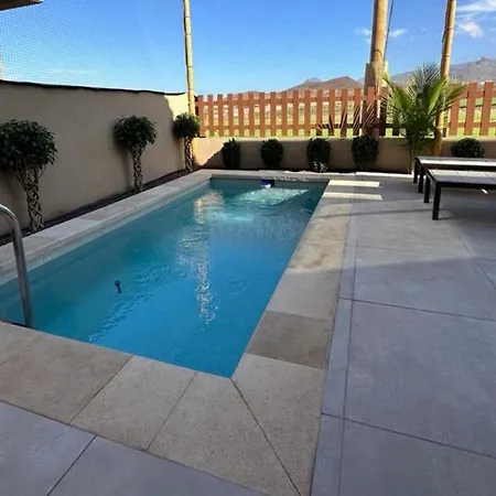 빌라 Golf Tenerife South Xx Wheel Accessible Shower Xx Free Wifi Xx Private Pool 30 Degrees Xx Two Terraces 30m2x60m2 Xxfree Parking Xx Mountain View Xx Flatscreen 65 Inch Xx 산미겔데아보나