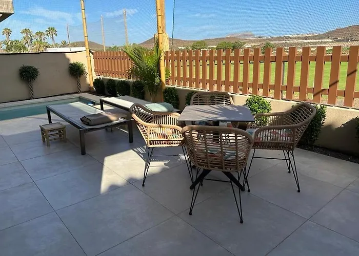 Golf Tenerife South Xx Wheel Accessible Shower Xx Free Wifi Xx Private Pool 30 Degrees Xx Two Terraces 30m2x60m2 Xxfree Parking Xx Mountain View Xx Flatscreen 65 Inch Xx *