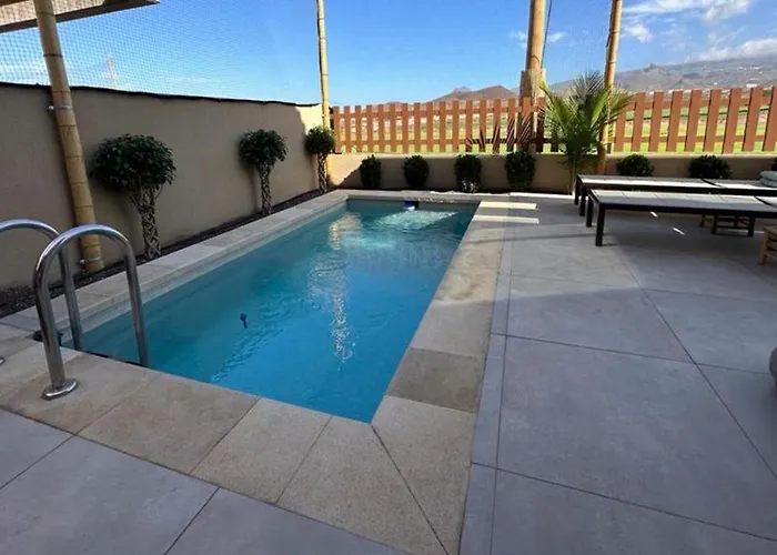 Villa Golf Tenerife South Xx Wheel Accessible Shower Xx Free Wifi Xx Private Pool 30 Degrees Xx Two Terraces 30m2x60m2 Xxfree Parking Xx Mountain View Xx Flatscreen 65 Inch Xx San Miguel de Abona